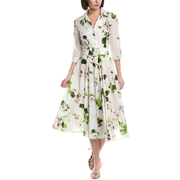 Samantha Sung WomensAster Midi Dress White